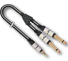 Cavo Audiodesign mini Jack/Doppio jack 3 m Ultima Occasione