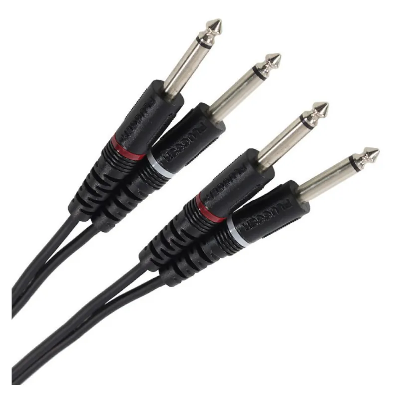 Subito Disponibile Cavo doppio Jack maschio/doppio Jack maschio Plugger 6 Mt