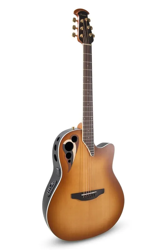 Reso Gratuito Chitarra acustica elettrificata Ovation Celebrity Elite Deluxe Deep Contour CDX40-PB-G