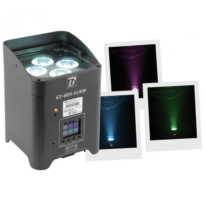 Affare Faro Led a batteria BoomTone Dj EZ-Box 4x15W