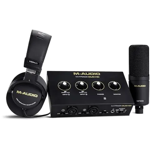 Reso Gratuito Kit scheda Audio M-AUDIO M-Track Duo HD Producer Pack