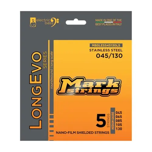 Quantità Limitata Muta corde per basso 5 corde MarkBass Longevo Stainless 45/130