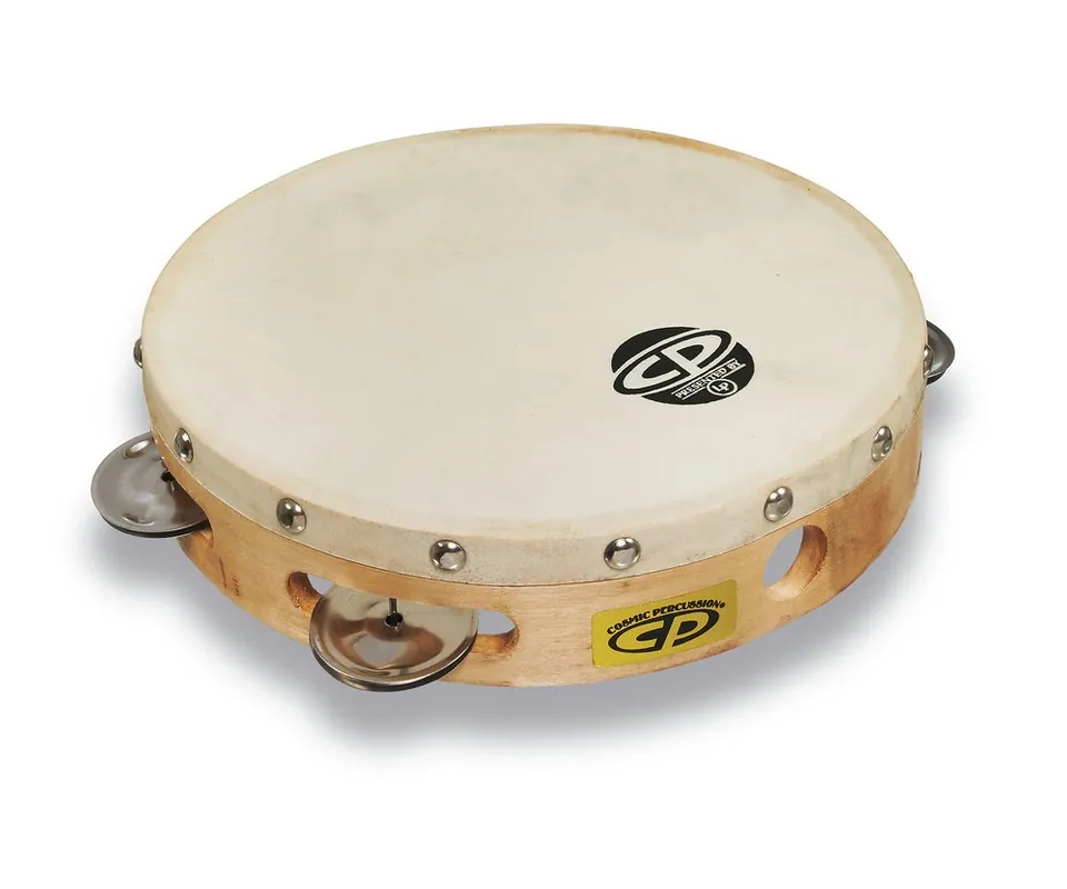 Super Prezzo Tamburello Latin Percussion con pelle e piattini 8 CP378
